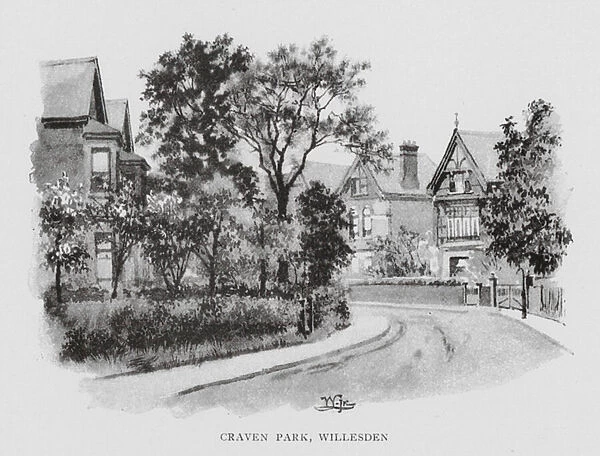 Craven Park, Willesden (litho)
