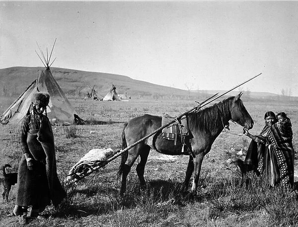 Cree Indian Family of Canada, 1887