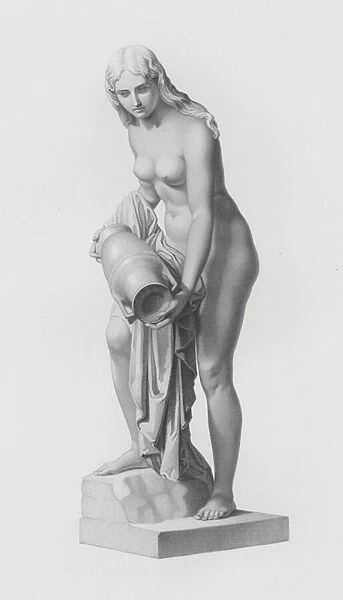 The Danaid, engraved by W Roffe from the statue by C Rauch (engraving)