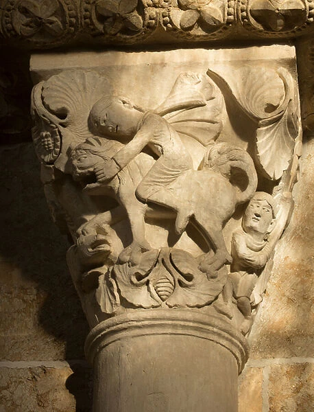 Daniel and the Lion 12th Century (sculpture)