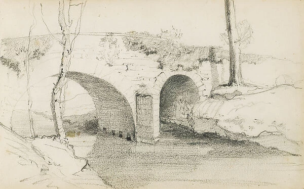 Drawing from an album titled The Basque Country, 1862-63 (pencil on paper)