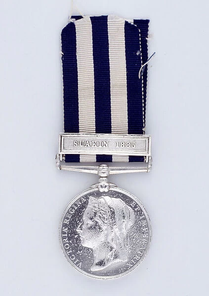 Egypt Medal 1882-89, with clasp: Suakin, awarded to Trooper Whitter, New South Wales Artillery (metal)