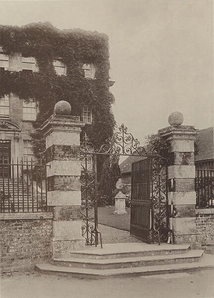 An Entrance Gate at Salisbury (b  /  w photo)