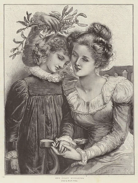 Her First Mistletoe (engraving)