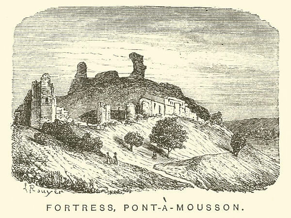 Fortress, Pont-a-Mousson (engraving)