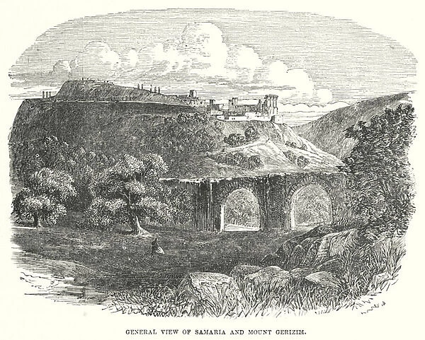 General View of Samaria and Mount Gerizim (engraving)