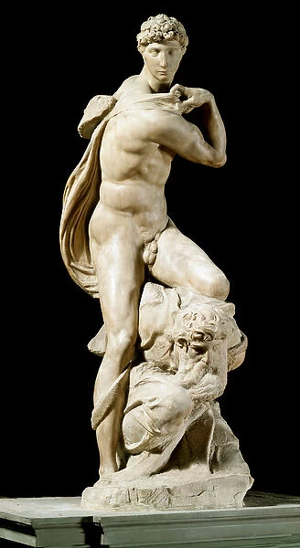 The Genius of Victory. Marble sculpture, 1532-1534
