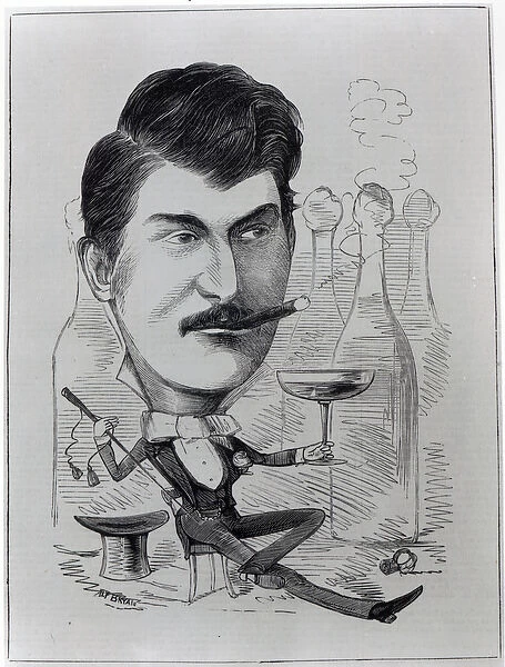 George Leybourne, The Original Champagne Charlie, illustration from The