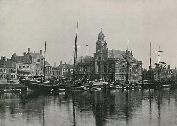 Great Yarmouth, the Town Hall (b  /  w photo)
