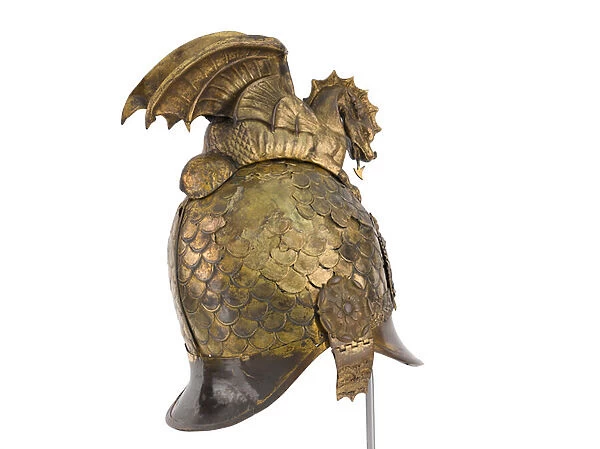 Helmet, unidentified Welsh Yeomany, 1830-1840 (metal)