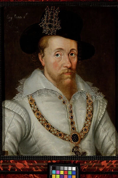 James I & VI (1556-1625), 1551-1642 (oil on panel)