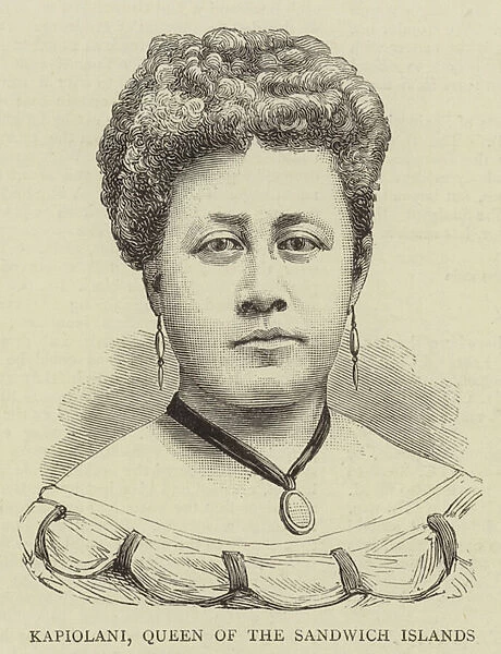 Kapiolani, Queen of the Sandwich Islands (engraving)