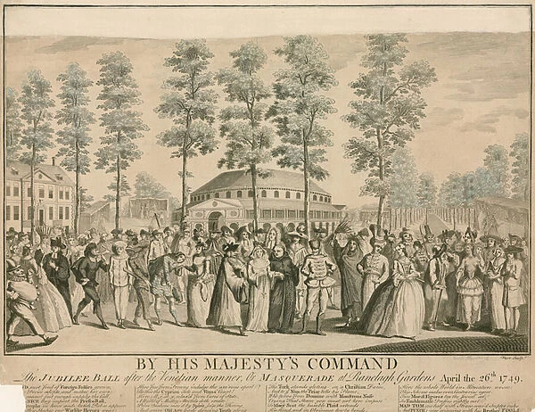 By His Majestys Command, Jubilee Ball after the Venetian manner (engraving)