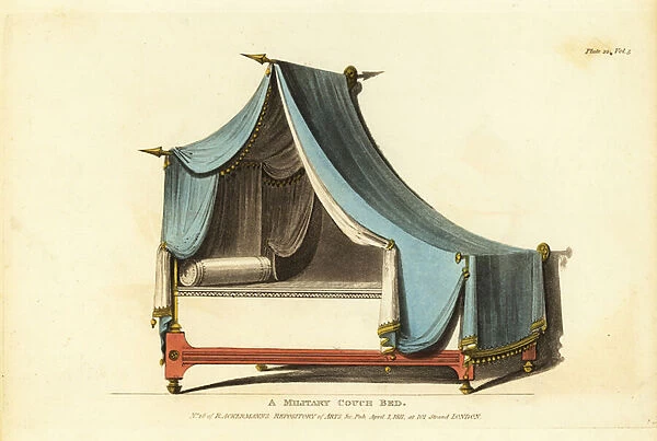 Military couch bed, 1811