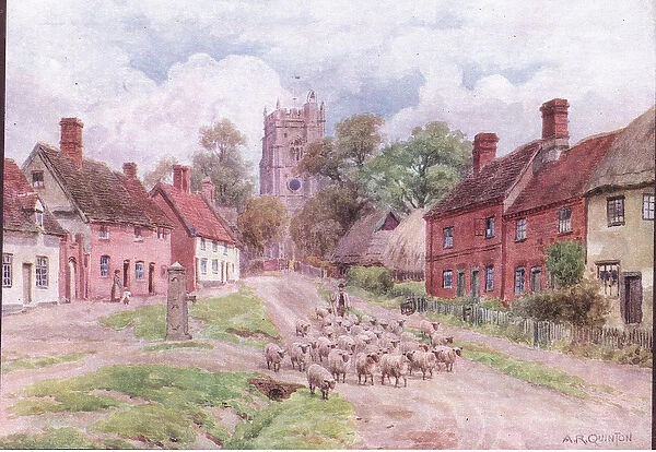Monks Eleigh, Suffolk, from The Cottages and the Village Life of Rural England published