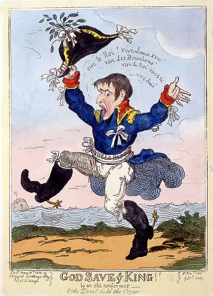 Napoleon 1er chant 'Vive le roi'for the advent of Louis XVIII