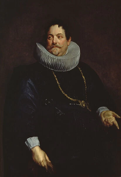 Portrait of a Cavalier (Giovanni di Monfort) (oil on canvas)