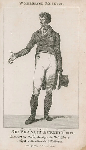 Portrait of Sir Francis Burdett (engraving)