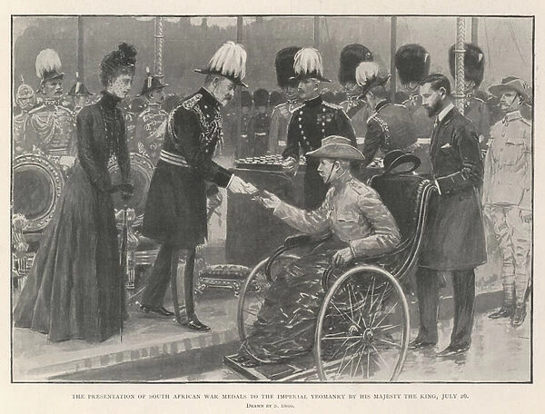 The Presentation of South African War Medals to the Imperial Yeomanry by His Majesty the King, 26 July (litho)