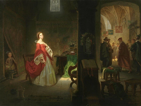 Princess Elizabeth in the Tower, 1860 (oil on canvas)