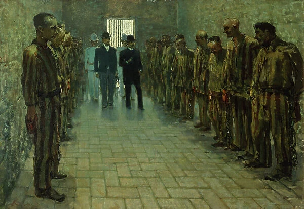 The prison of Portoferraio, Elba Island, 1896 (oil on canvas)