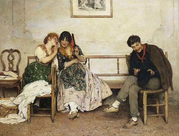 Proposal of Love, 1884 (oil on canvas)