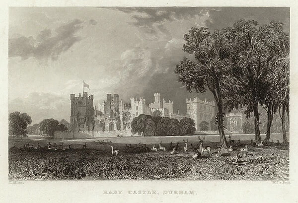 Raby Castle, Durham (engraving)