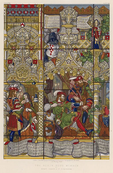 The Robin Hood Window by Messrs Chance and Co, Birmingham (chromolitho)