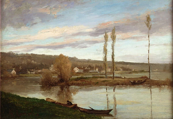 The Seine at Bougival, c. 1851 (oil on canvas)
