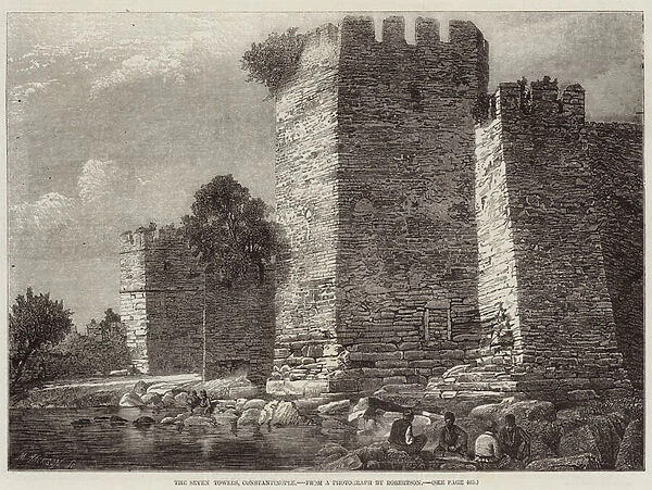 The Seven Towers, Constantinople (engraving)