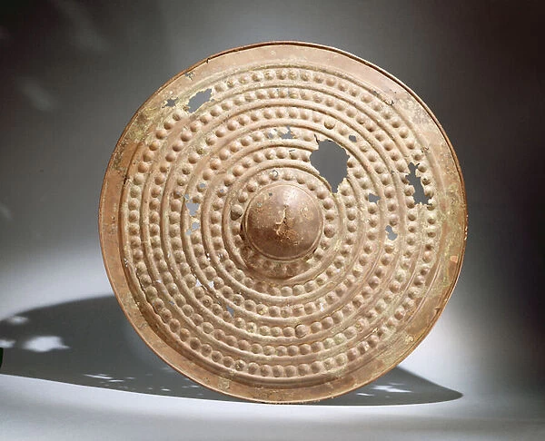 Shield, near Lough Gur, County Limerick, Late Bronze Age, c. 700 BC (bronze)