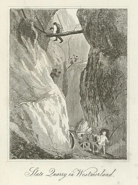 Slate Quarry in Westmorland (engraving)