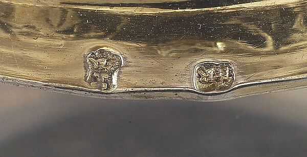 Detail of a tankard, Danzig, c. 1680 (parcel gilt silver) (see also 469711)