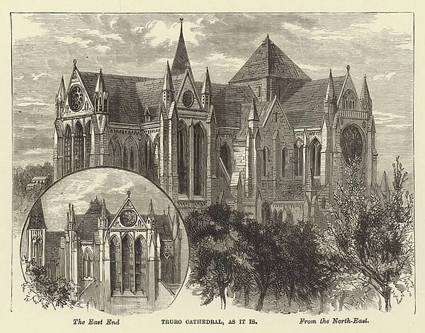 Truro Cathedral, as it is (engraving)
