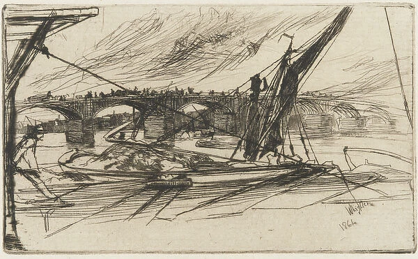 Vauxhall Bridge, 1861 (etching on paper)