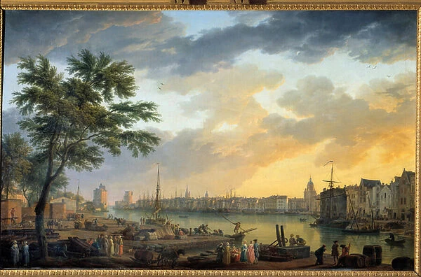 View of the Port of La Rochelle Painting by Joseph Vernet (1714-1789) 1762 Paris