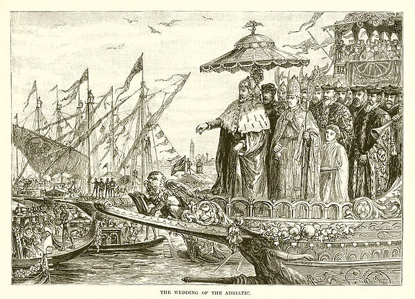 The wedding of the Adriatic (engraving)