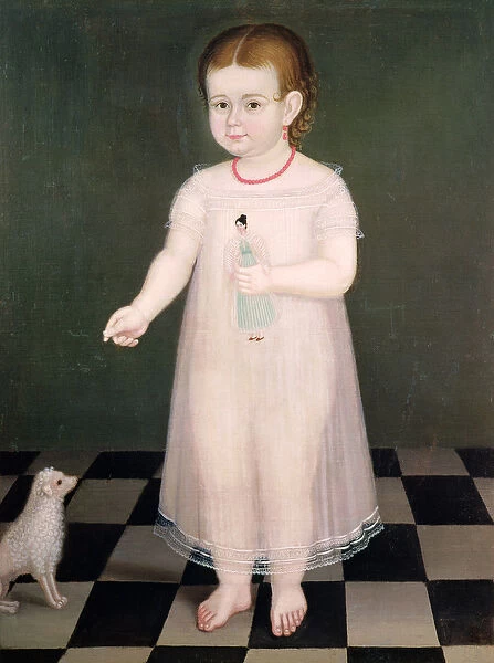 Young Girl with a Doll, 1838 (oil on canvas)