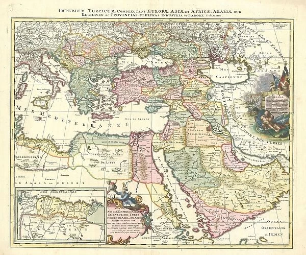 Map Imperium Turcicum complectens Europae Asiae et Africae