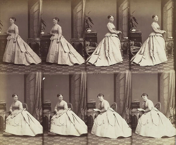 Esther David, 1866. Creator: Andre-Adolphe-Eugene Disderi