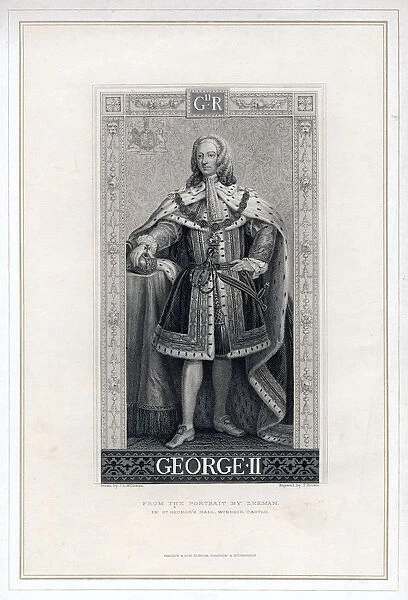 George II of Great Britain. Artist: T Brown