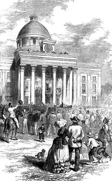 Inauguration of Jefferson Davis, Montgomery, Alabama, 1861 (c1880)
