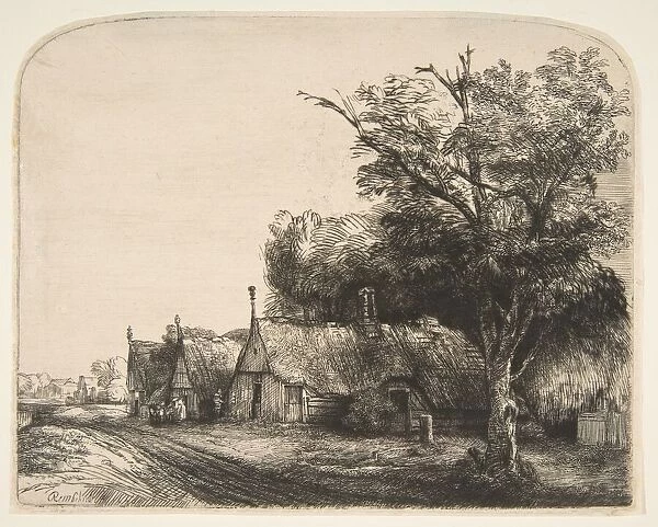 Landscape with Three Gabled Cottages Beside a Road, 1650