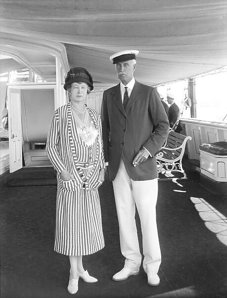 The Marquise d Hautpoul de Seyre and Sir Harry Stonor aboard HMY Victoria and Albert, 1933