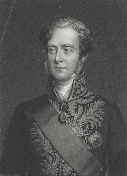 Portrait of George Villiers, 4th Earl of Clarendon (1800-1870). Creator: Sartain, John (1808-1897)