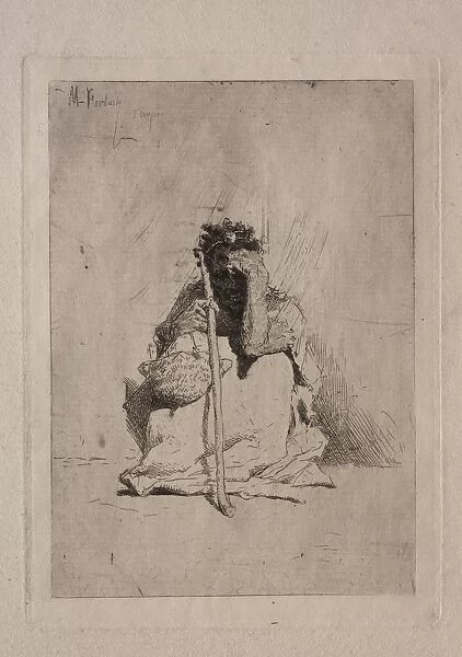 Seated Beggar. Creator: Mariano Fortuny y Carbo (Spanish, 1838-1874)