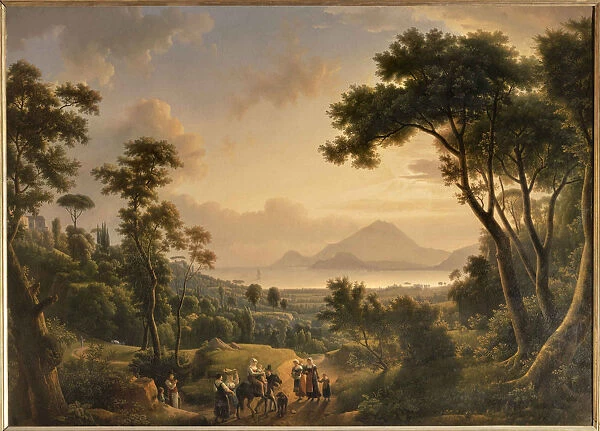 View of the coast of Posillipo (Kingdom of Naples). Creator: Dunouy, Alexandre-Hyacinthe