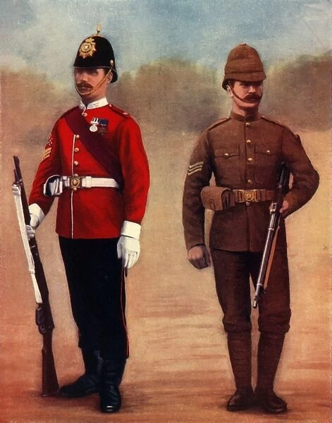 West Yorkshire Regiment (Colour-Sergeant) and Yorkshire Regiment (Sergeant), 1900