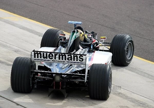 Thunder at the Rock: A rear shot of the 2-seater Minardi