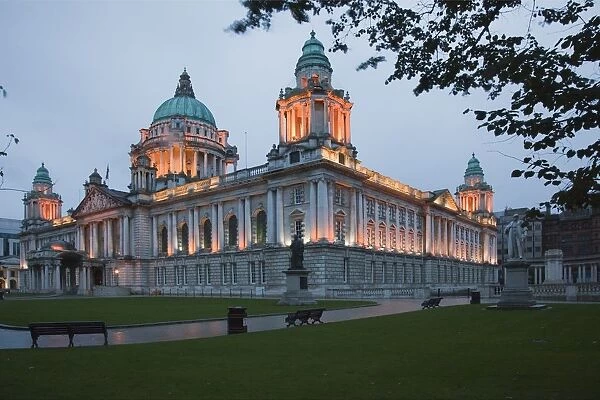 City Hall Illuminated; Belfast, County Antrim, Ireland